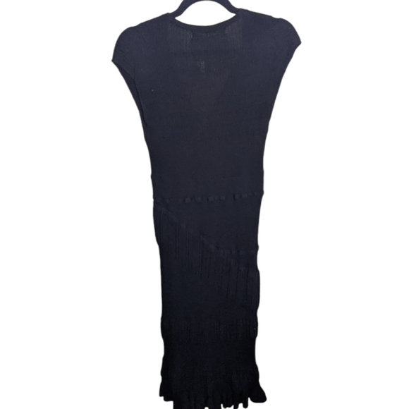 NWT Anthropologie Black Midi Sweater Dress – Size M 🖤 - Picture 3 of 11